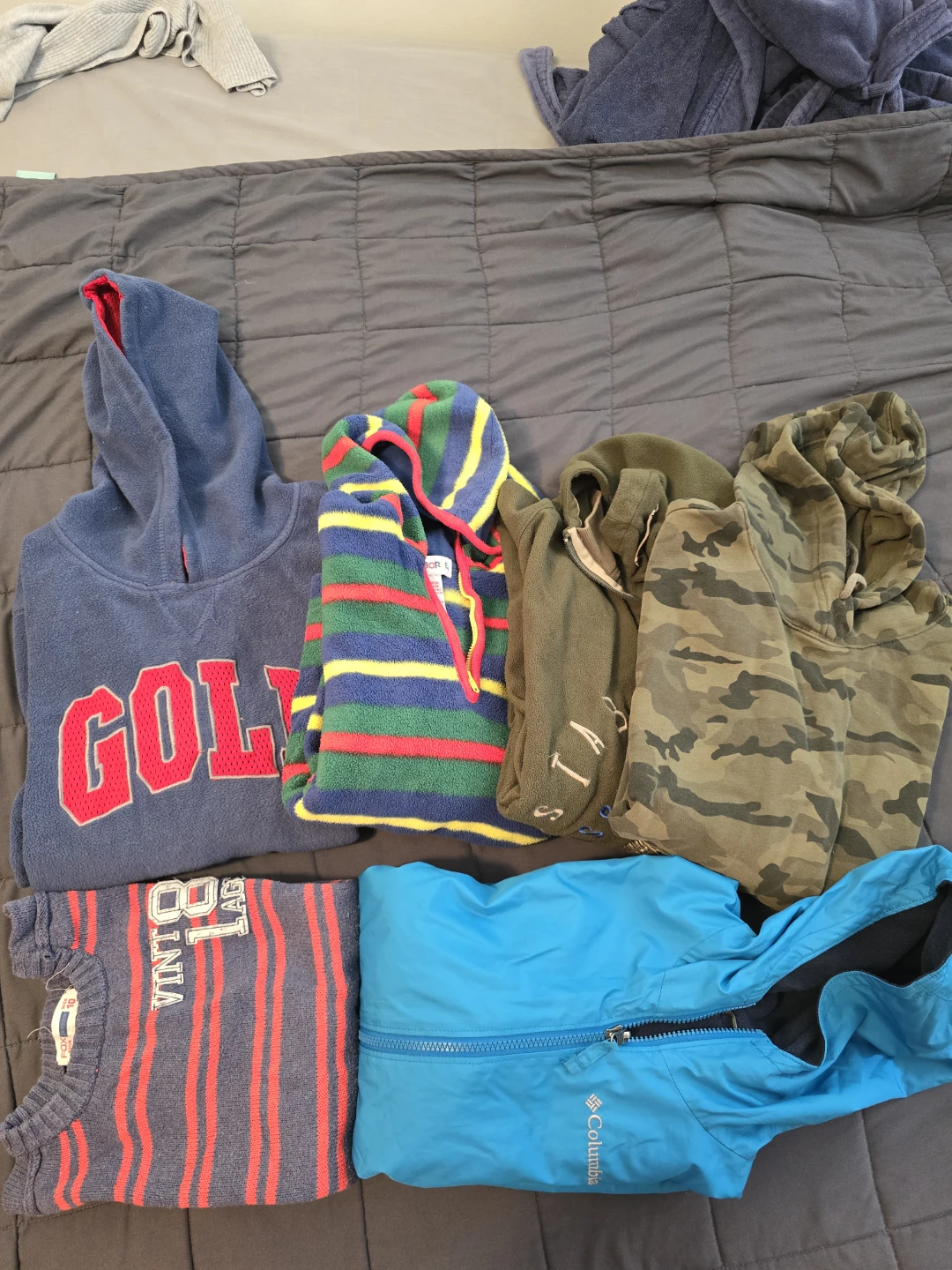 Boys Bundle of Hoodies and Fleece Tops -6 items