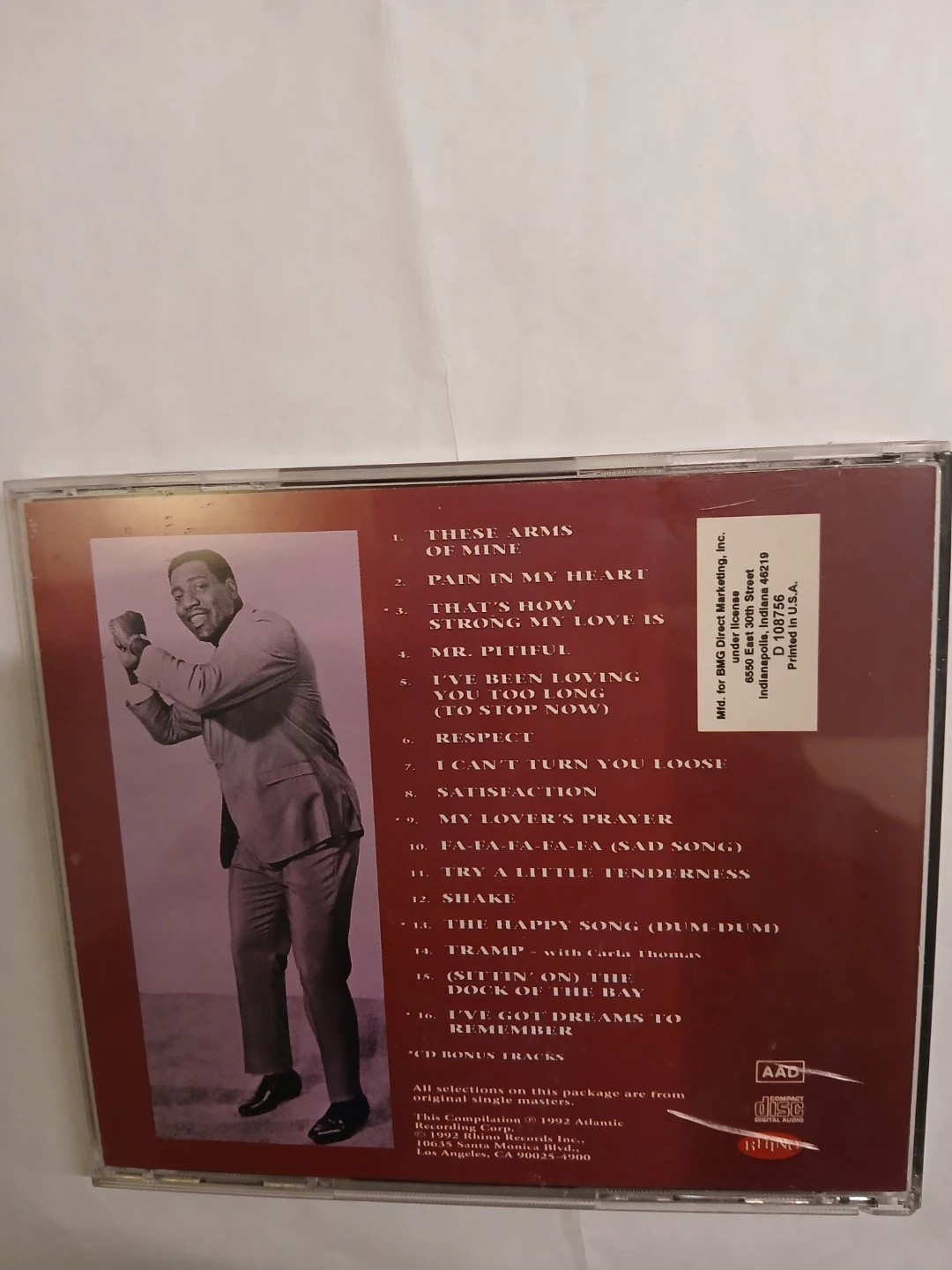 The Very Best of Otis Redding CD - photo 2