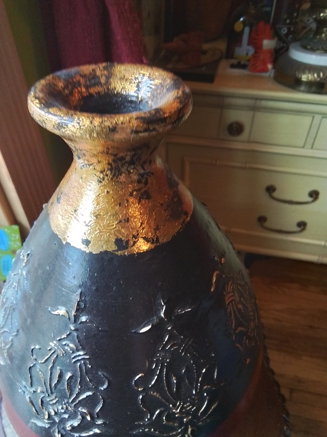 Striking Mid-Century Art Pottery Vase - photo 3