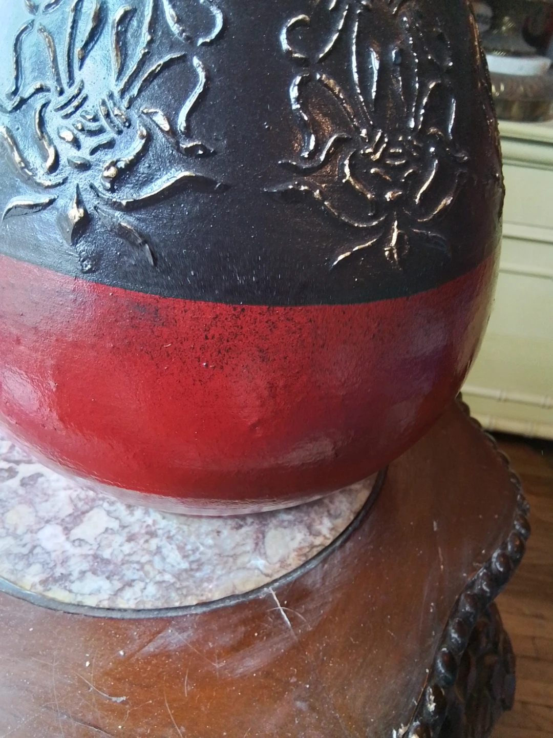 Striking Mid-Century Art Pottery Vase - photo 4