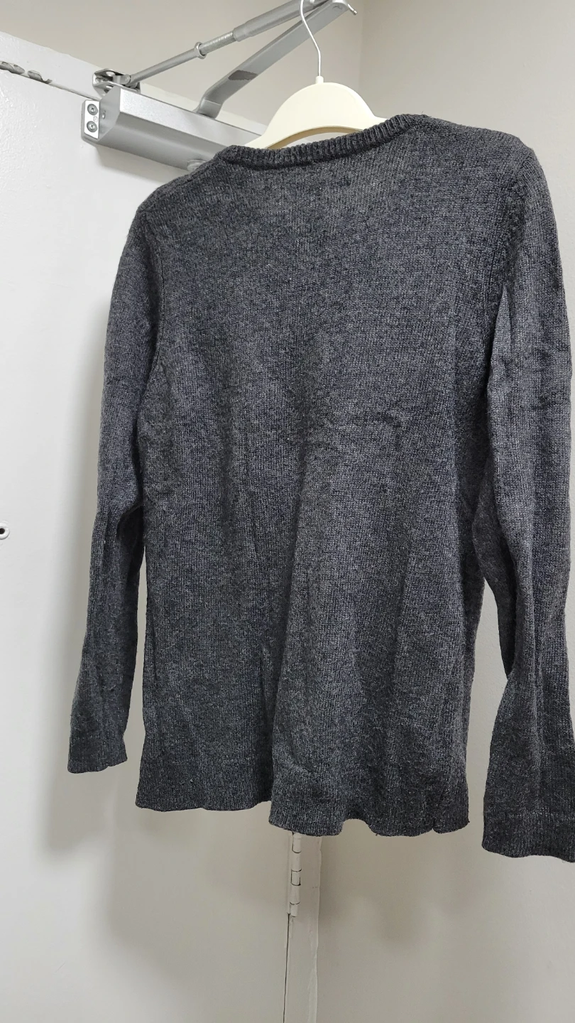 Alfred Sung Grey Lace-Up Sweater - Size S - photo 3