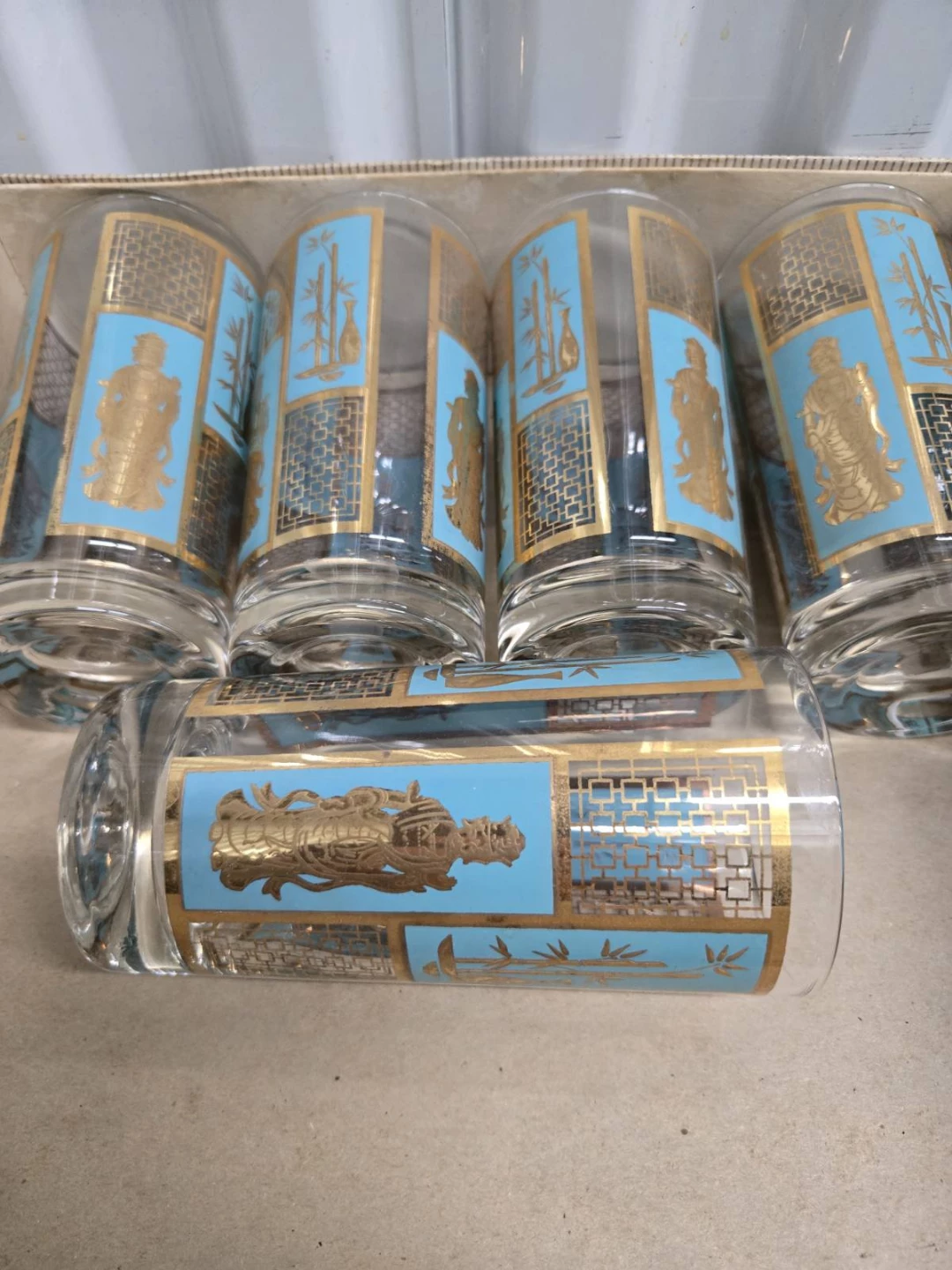 Glass Craft Original Kwan Yin Glasses (Set of 5)