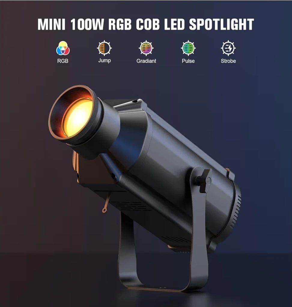 100W Profile Stage Spotlights RGB 3in1