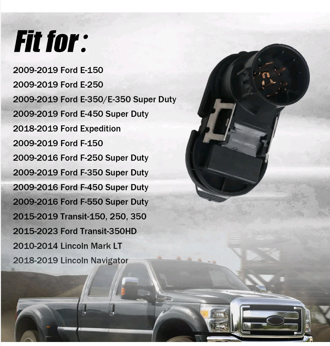 1.7/4 Plug Connector - 7-Pin Round & 4-Pin Flat