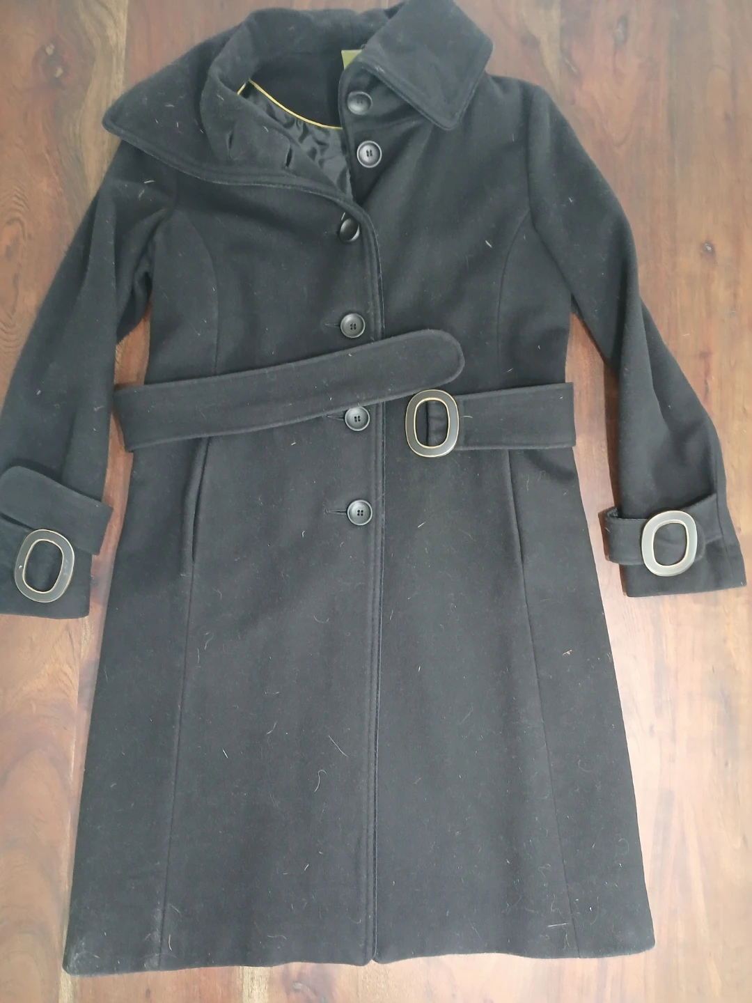 Soia & Kyo Black Wool Blend Coat