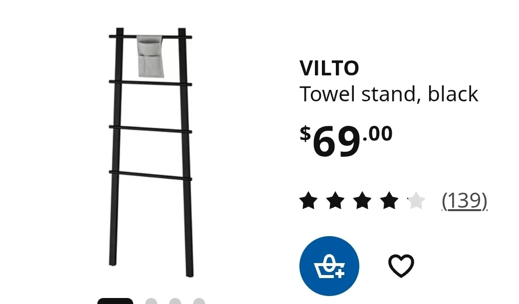 IKEA VILTO Shelf Unit Black