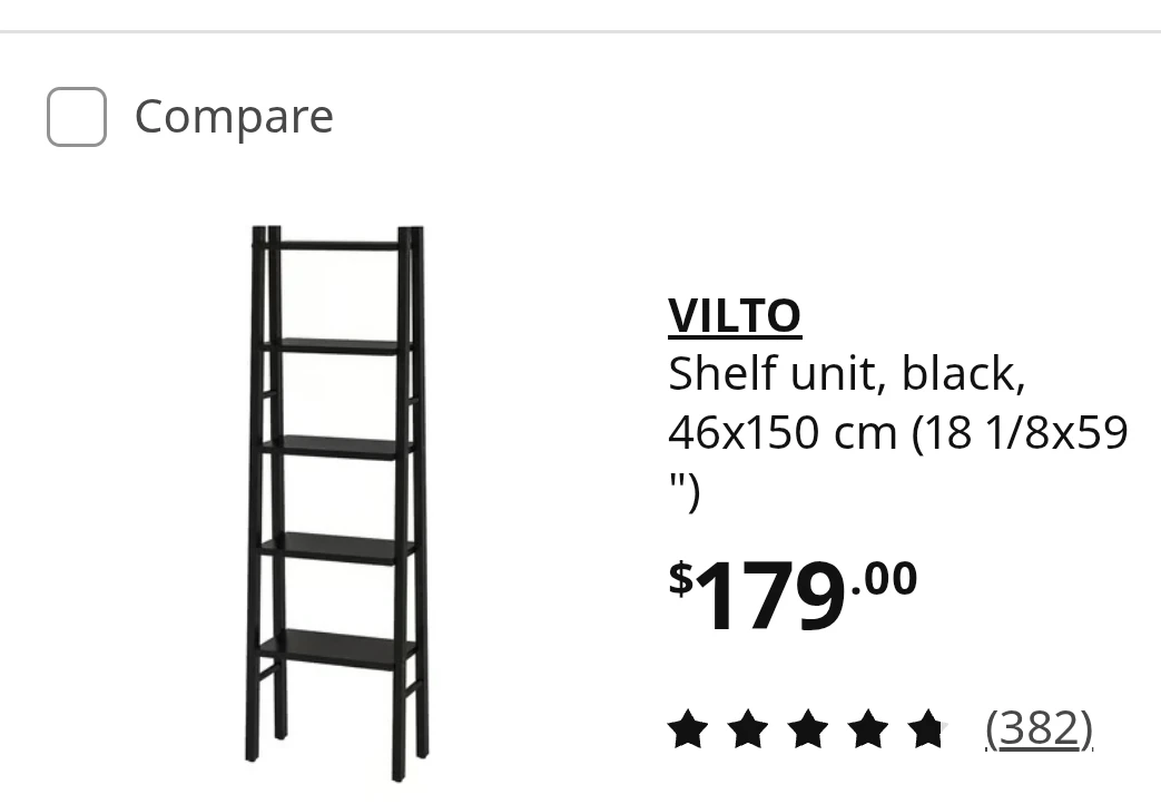 IKEA VILTO Shelf Unit Black - photo 2