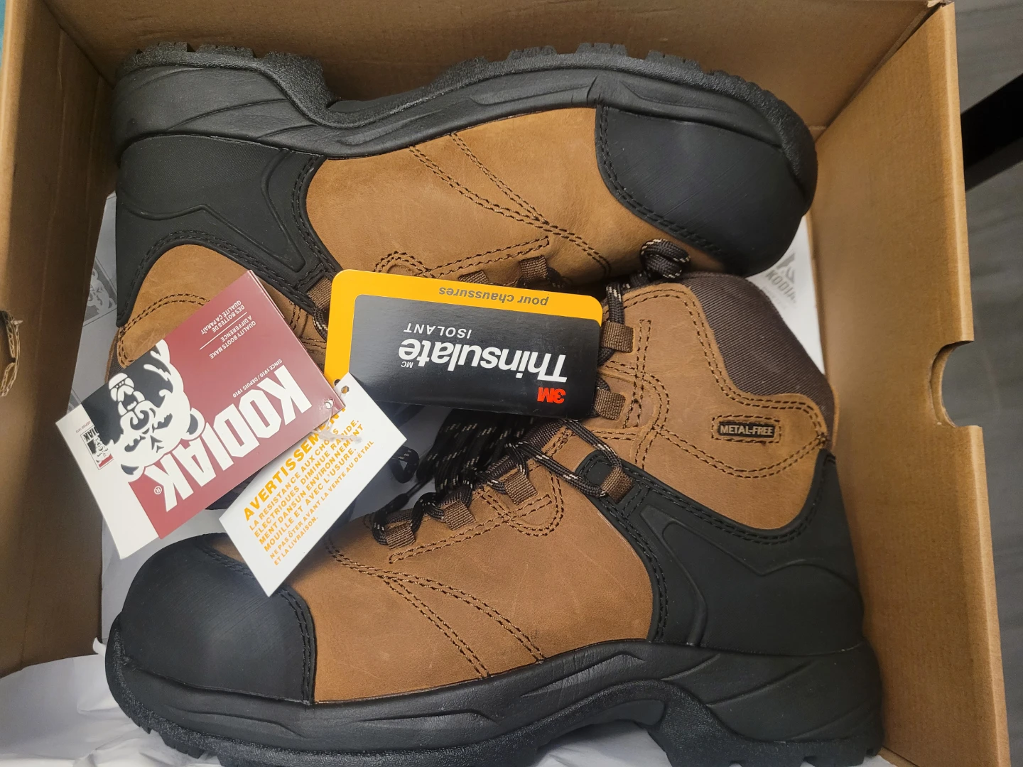 Kodiak Men's Journey Composite Toe Waterproof Work Boots Size 10