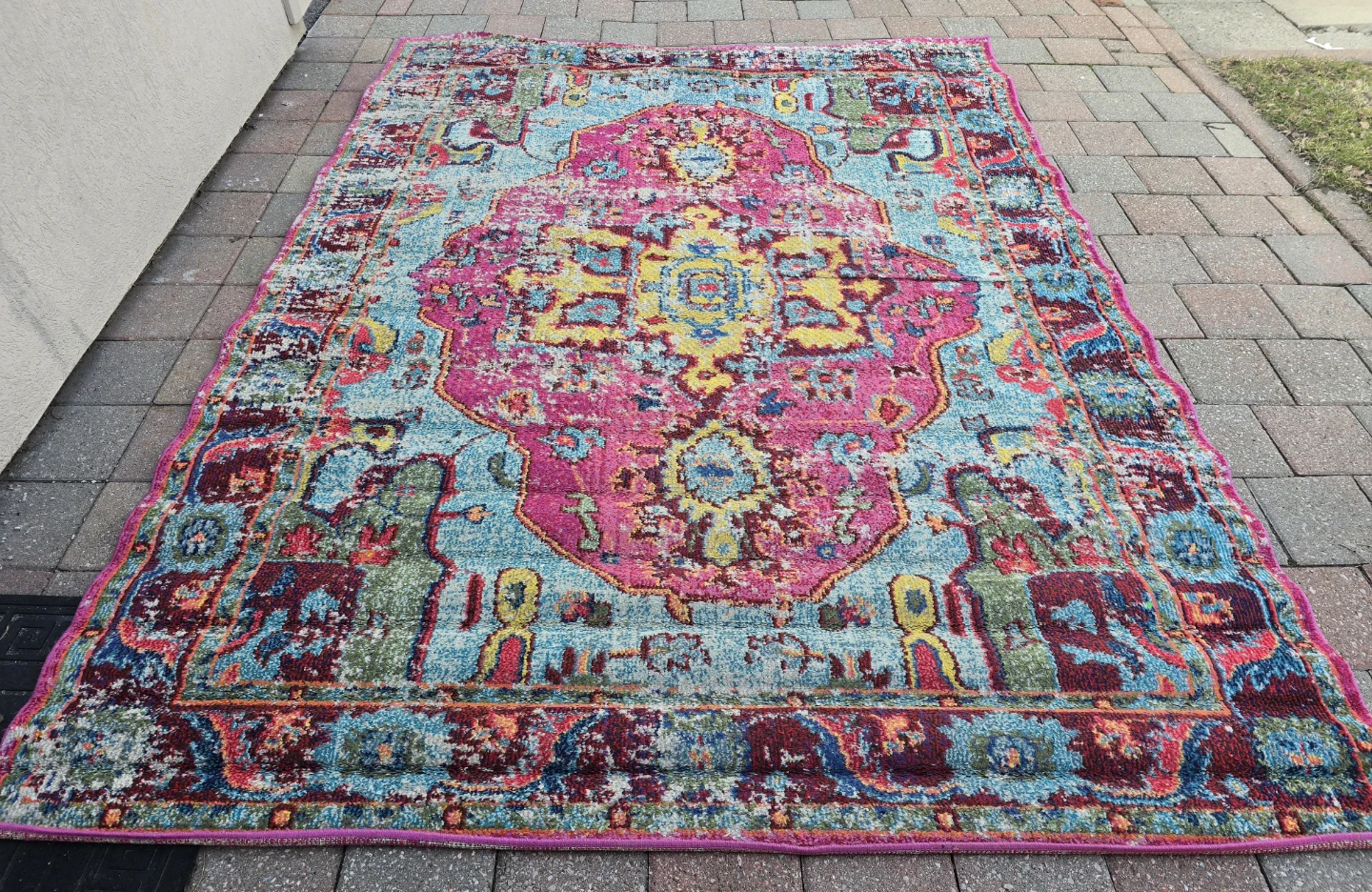 Juliemarie Vintage Bohemian Pink Rug