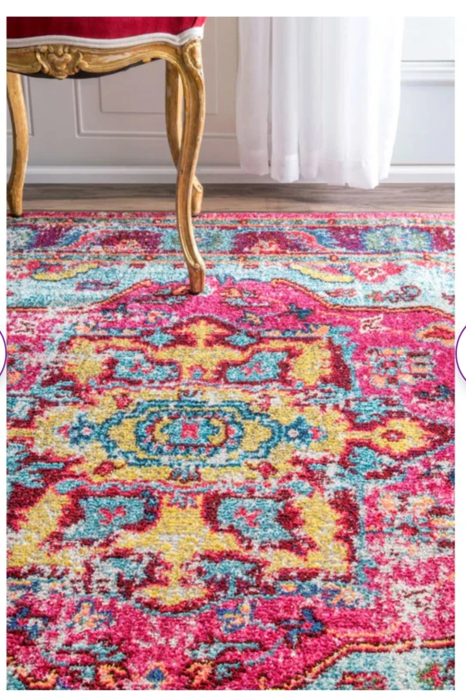 Juliemarie Vintage Bohemian Pink Rug - photo 3