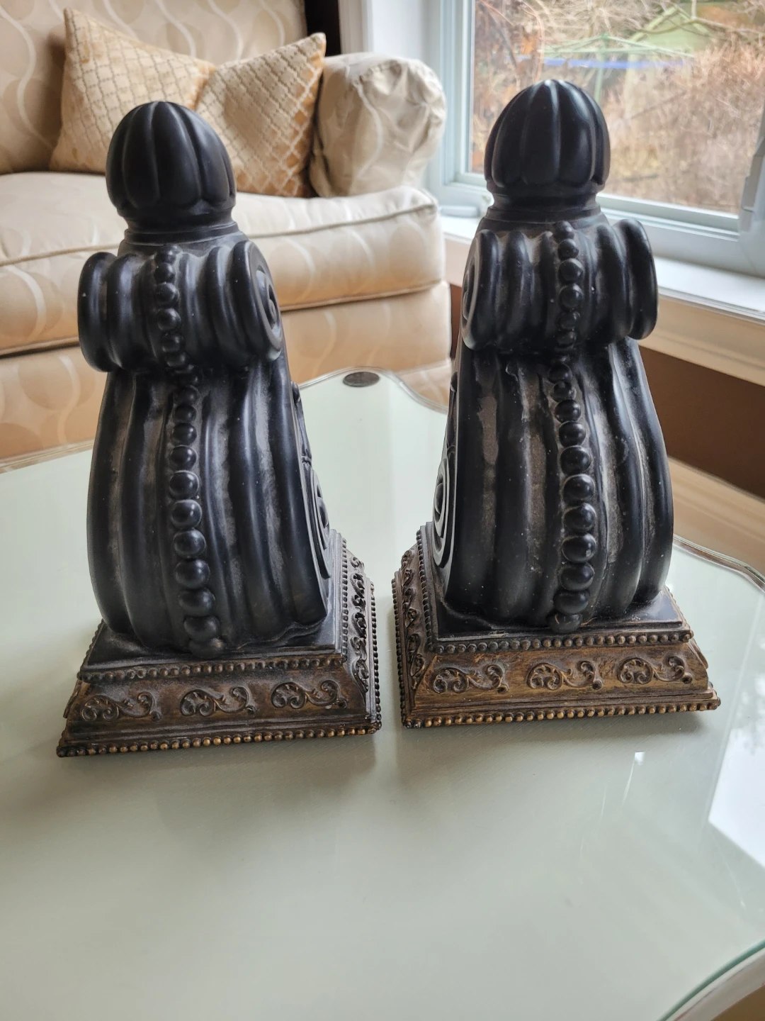 Set of 2 Vintage Black Decorative Bookends - photo 4