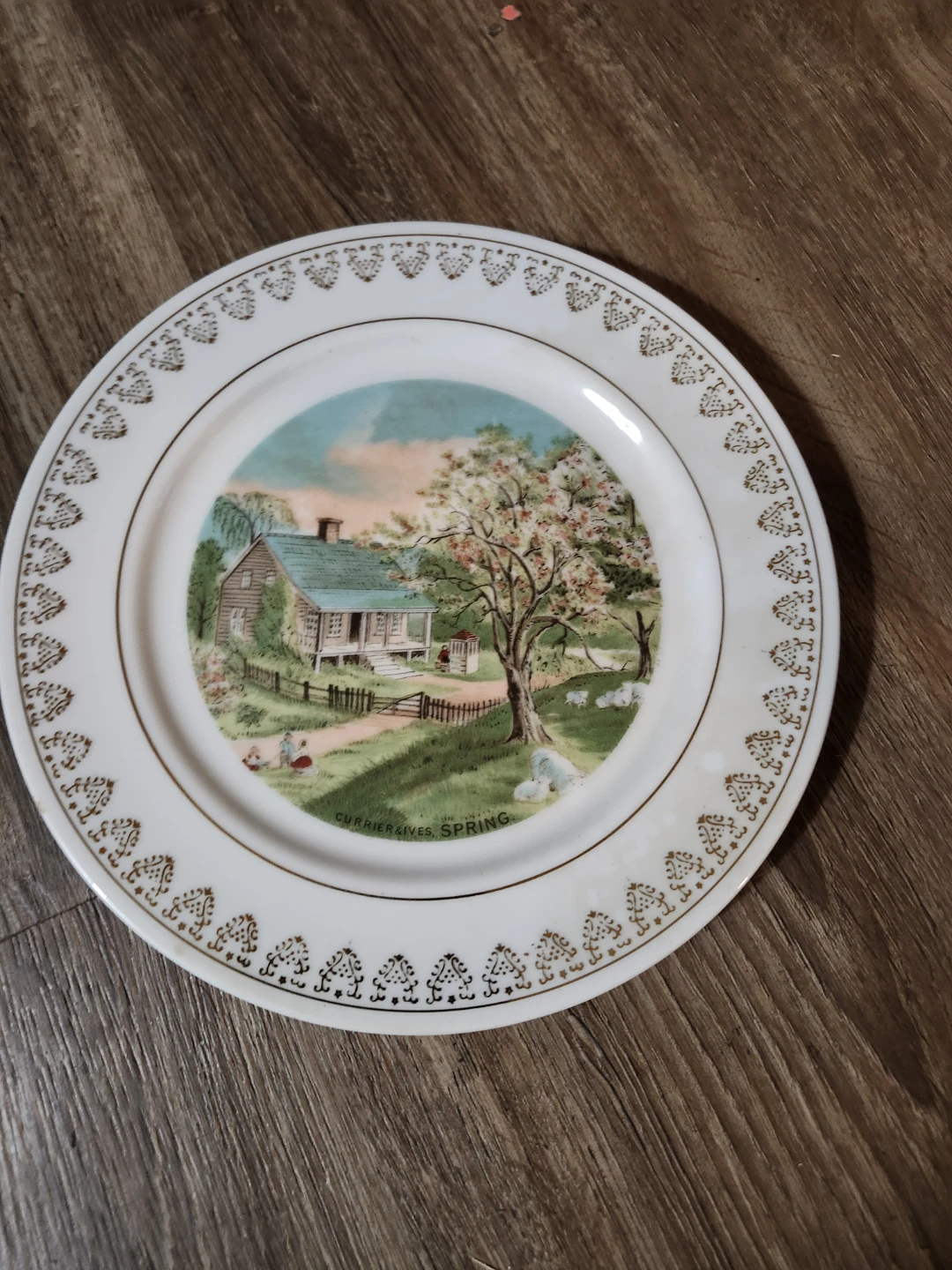 Decorative Spring Scene Plate