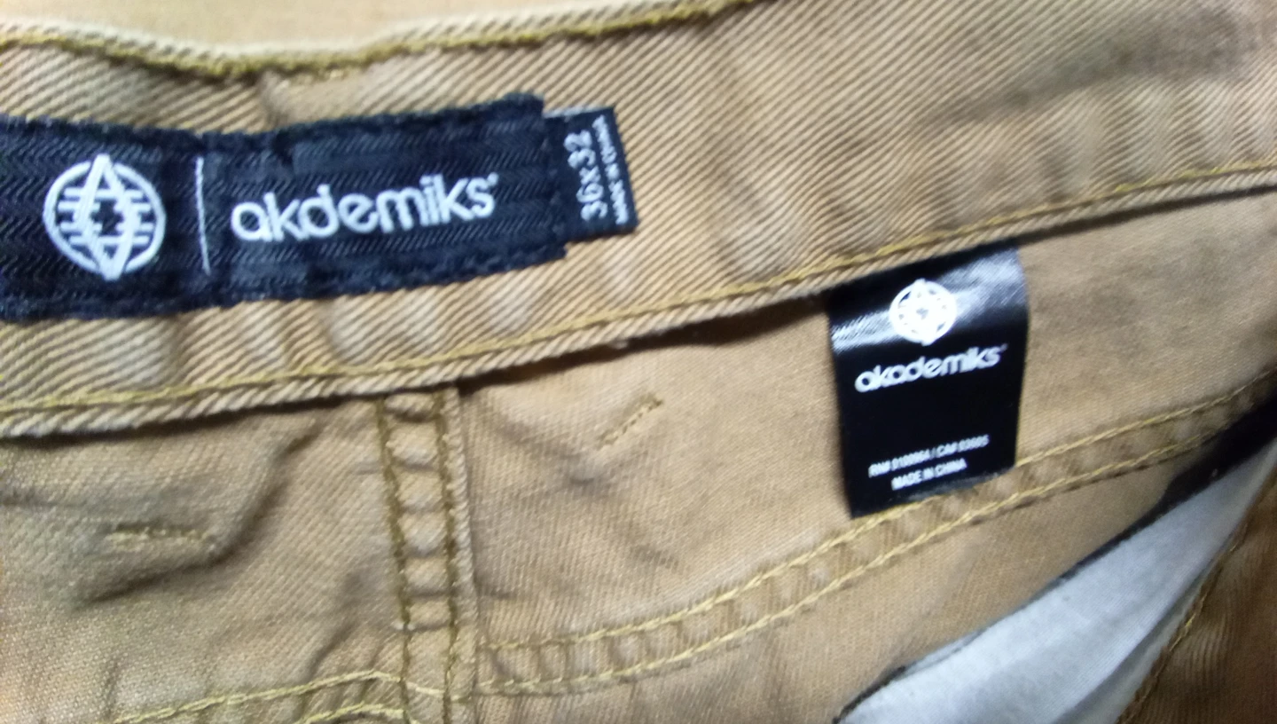 Akademiks Cargo Pants Khaki 36x32 🧡 - photo 3