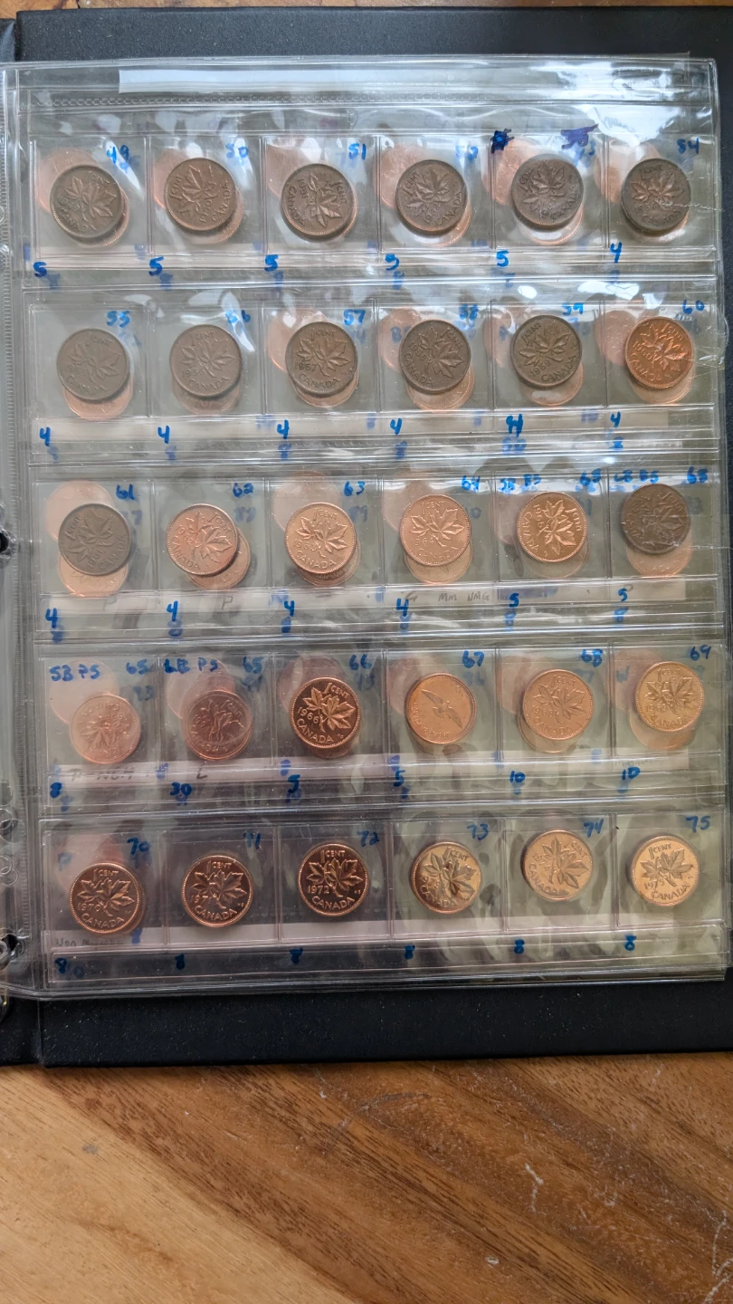 Binder of Collectible Canadian Pennies ranging from 1920-2012 - photo 3