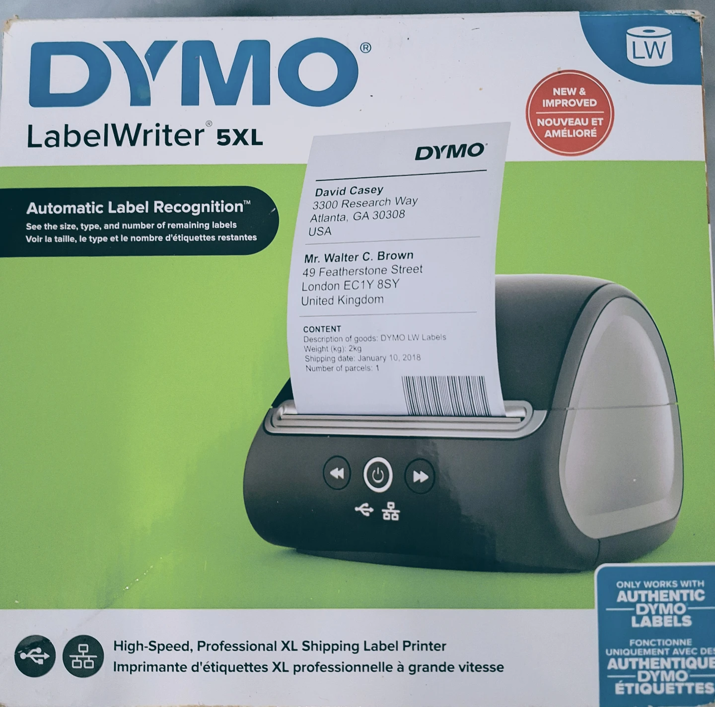DYMO LabelWriter 5XL Shipping Label Printer