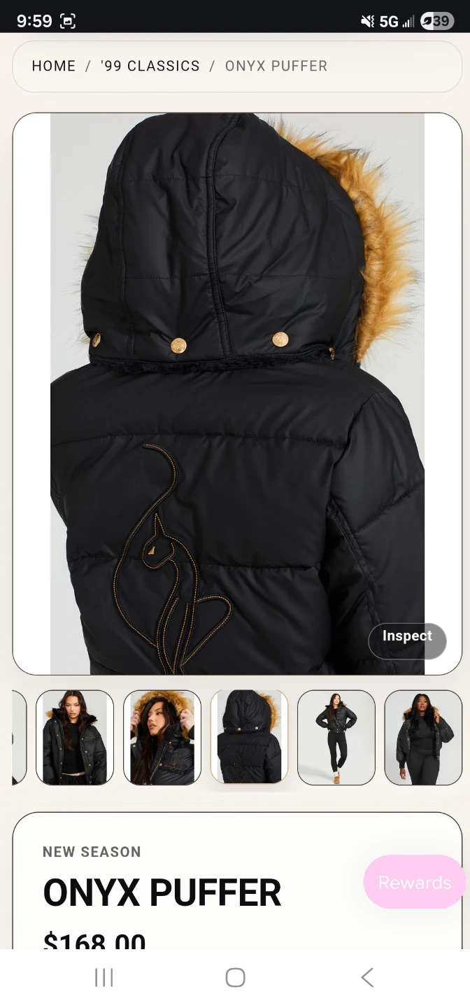 Baby Phat Onyx Puffer Jacket with Faux Fur Trim - photo 2