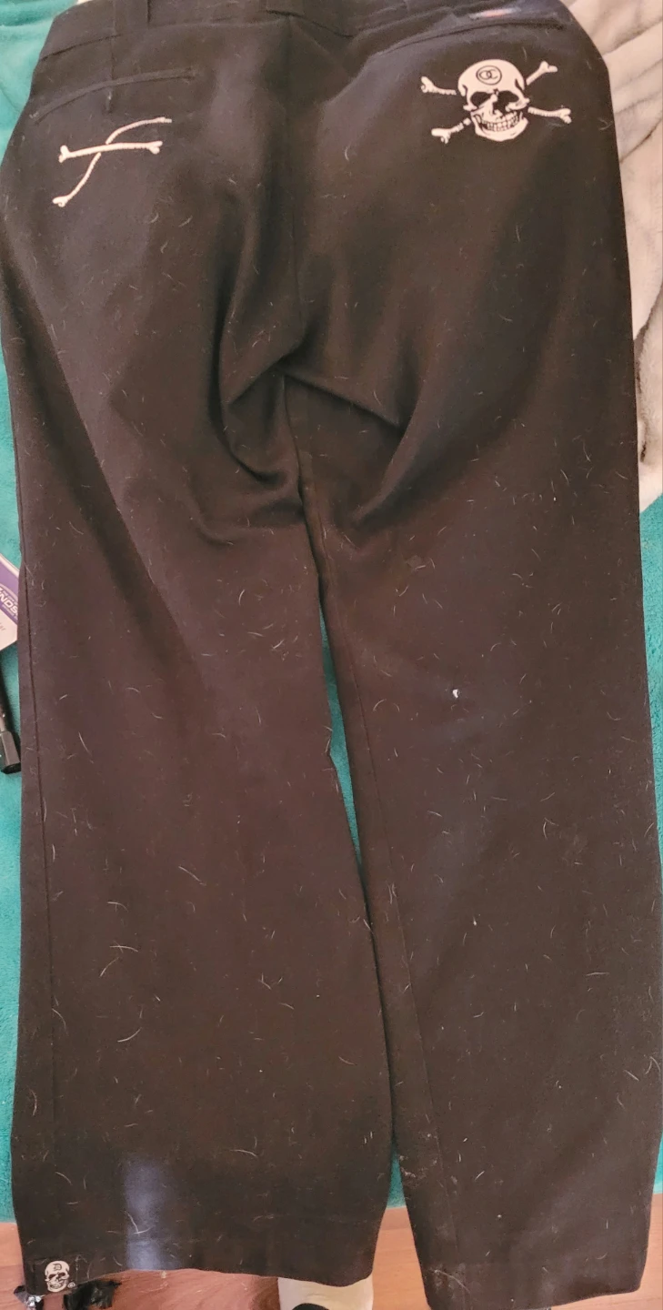 Dickies Black Pants Skull & Crossbones Graphic - photo 2