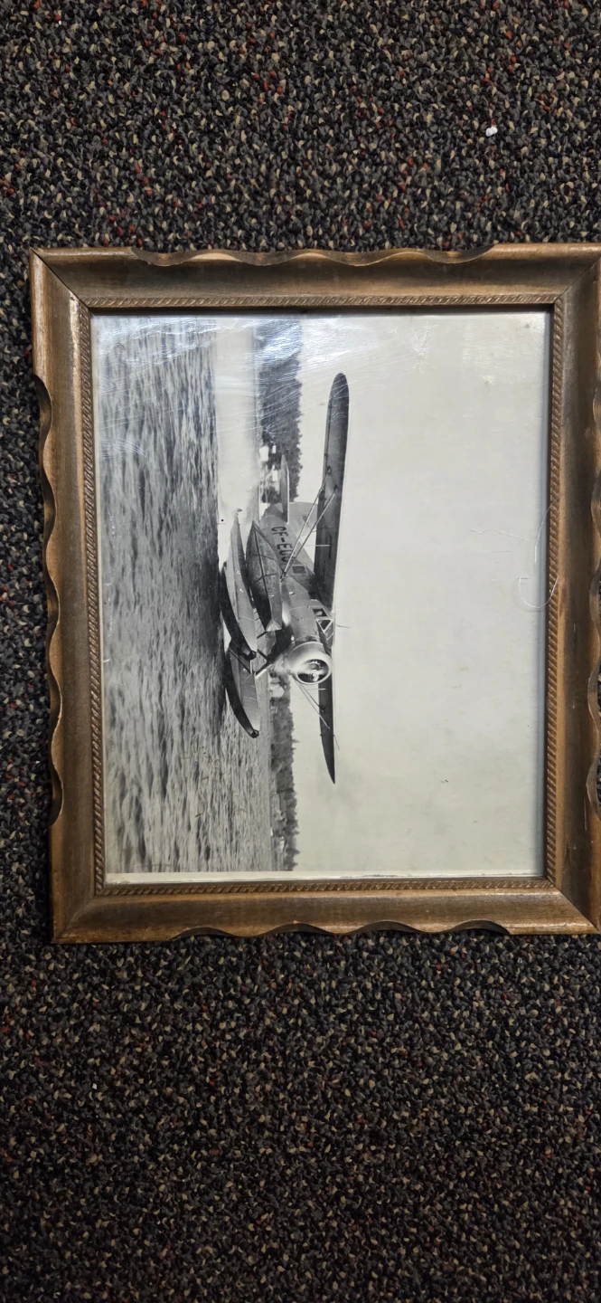 Framed Photo of Seaplane - CF-EOU