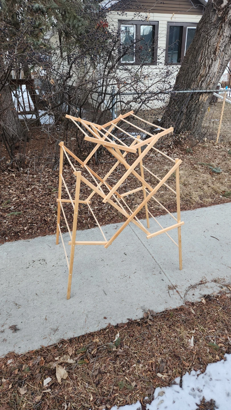 Wooden Accordion Drying Rack