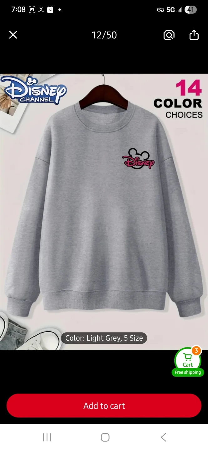 NEW Disney Minnie Mouse Graphic Sweatshirt 🐭 - photo 2