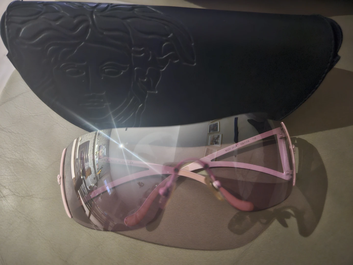 Versace Pink Shield Sunglasses - photo 2