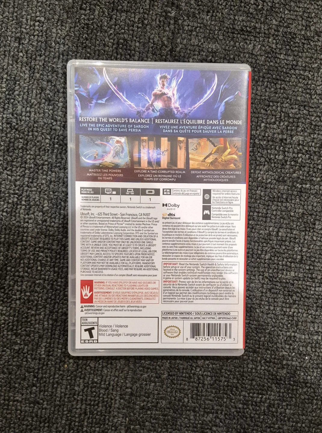 Prince of Persia - Nintendo Switch Game - photo 2