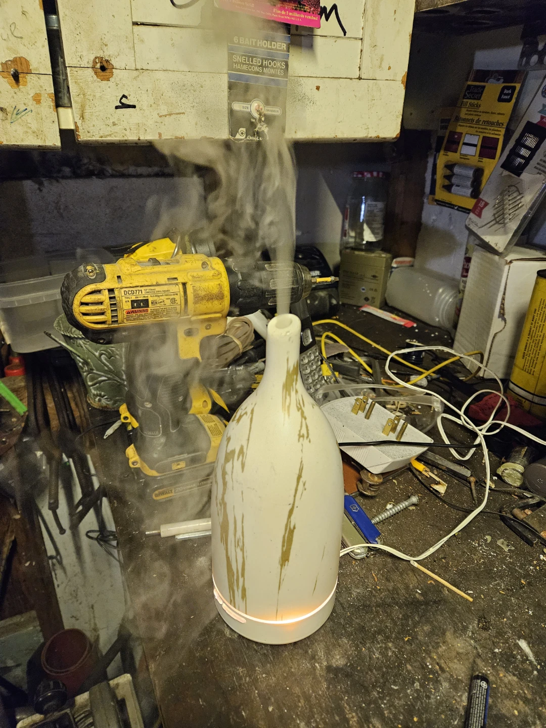 White and Gold Marble Effect Aroma Diffuser - photo 2