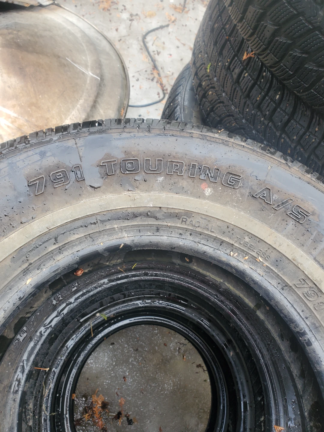 Set of 4 - 791 Touring A/S Tires P215/75R14 - photo 2