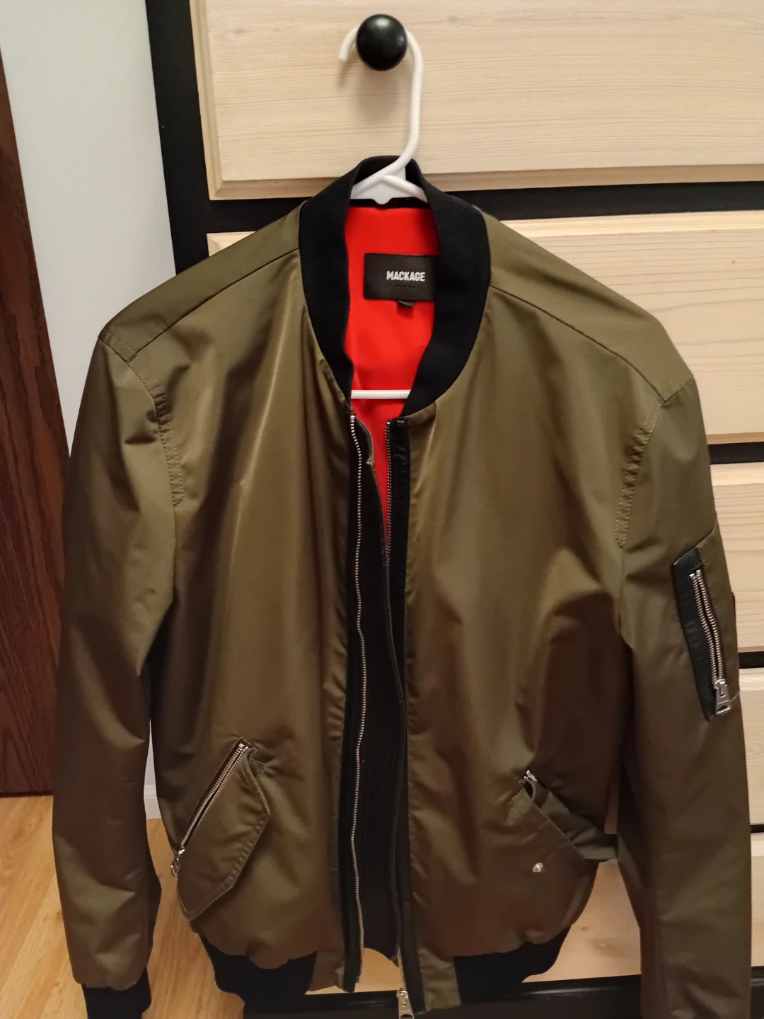 MACKAGE Bomber Jacket - Olive Green