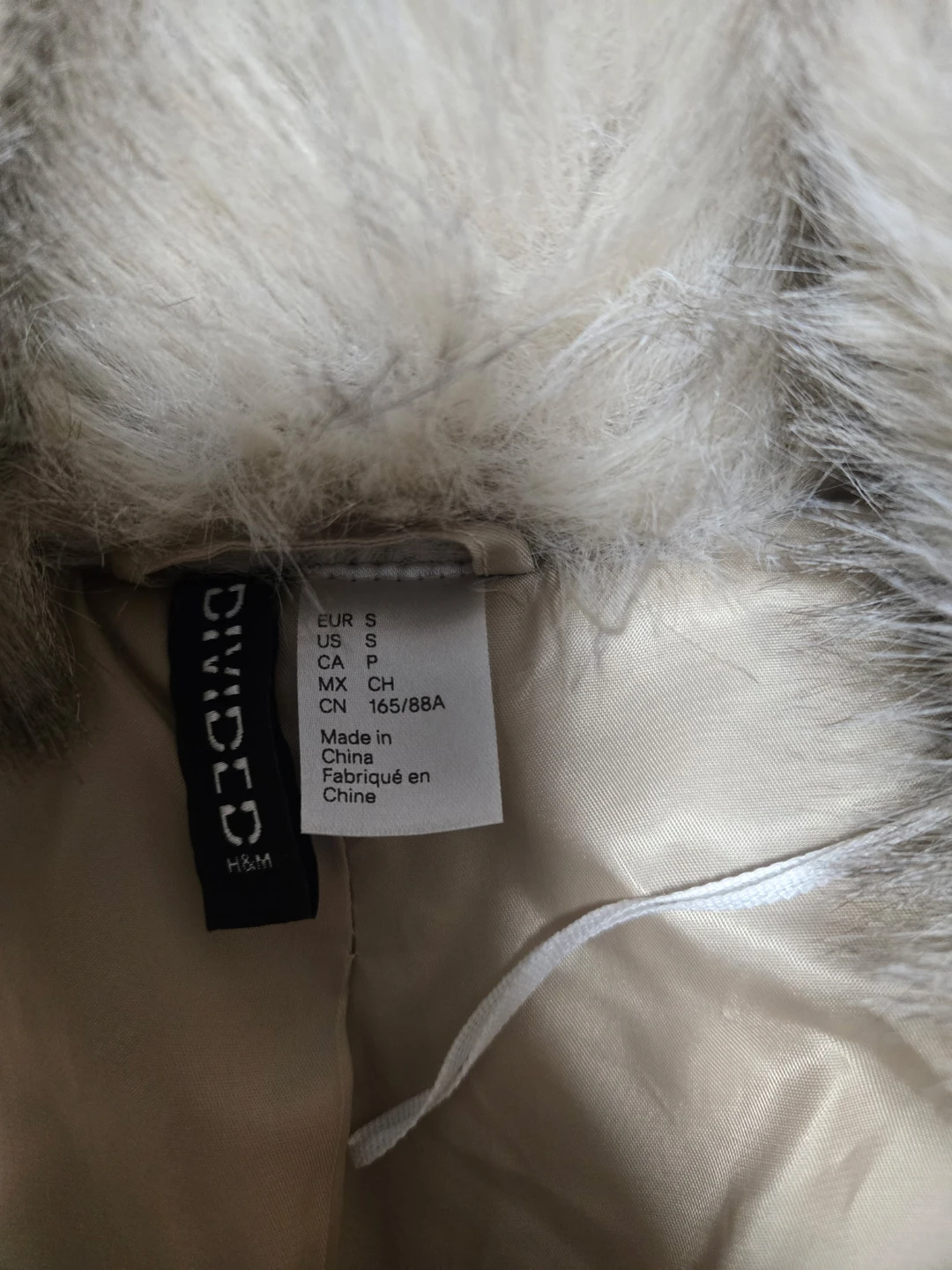 DIVIDED by H&M Faux Fur Jacket - Size S - photo 3