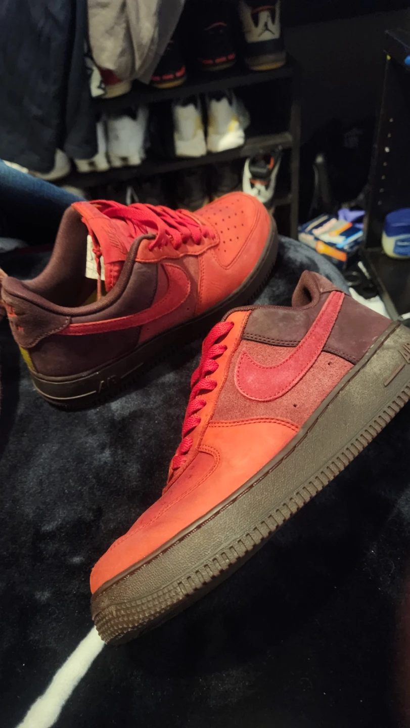 Nike Air Force 1 Red Sneakers - photo 2