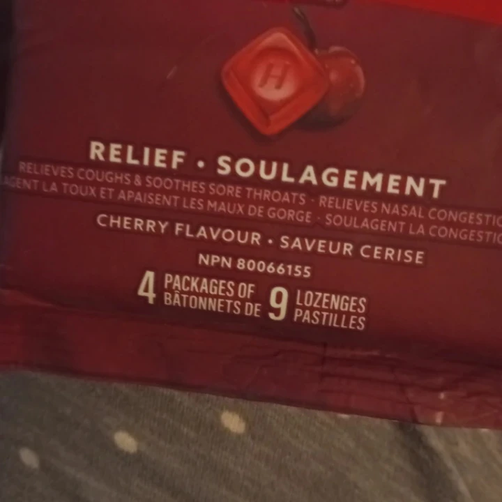 Halls Relief Cherry Cough Drops - 4 Packages of 9 Lozenges - photo 2