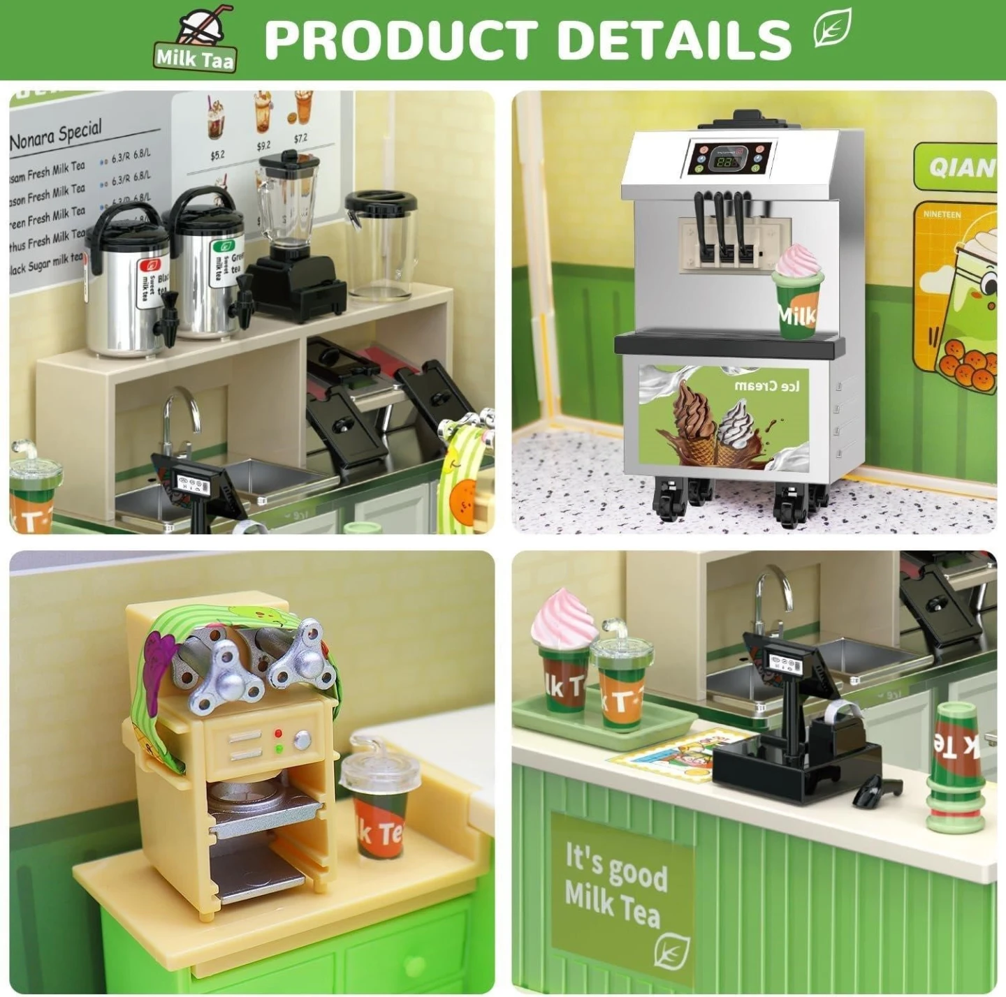 Vougle Milk Tea Shop Building Blocks Set - photo 2