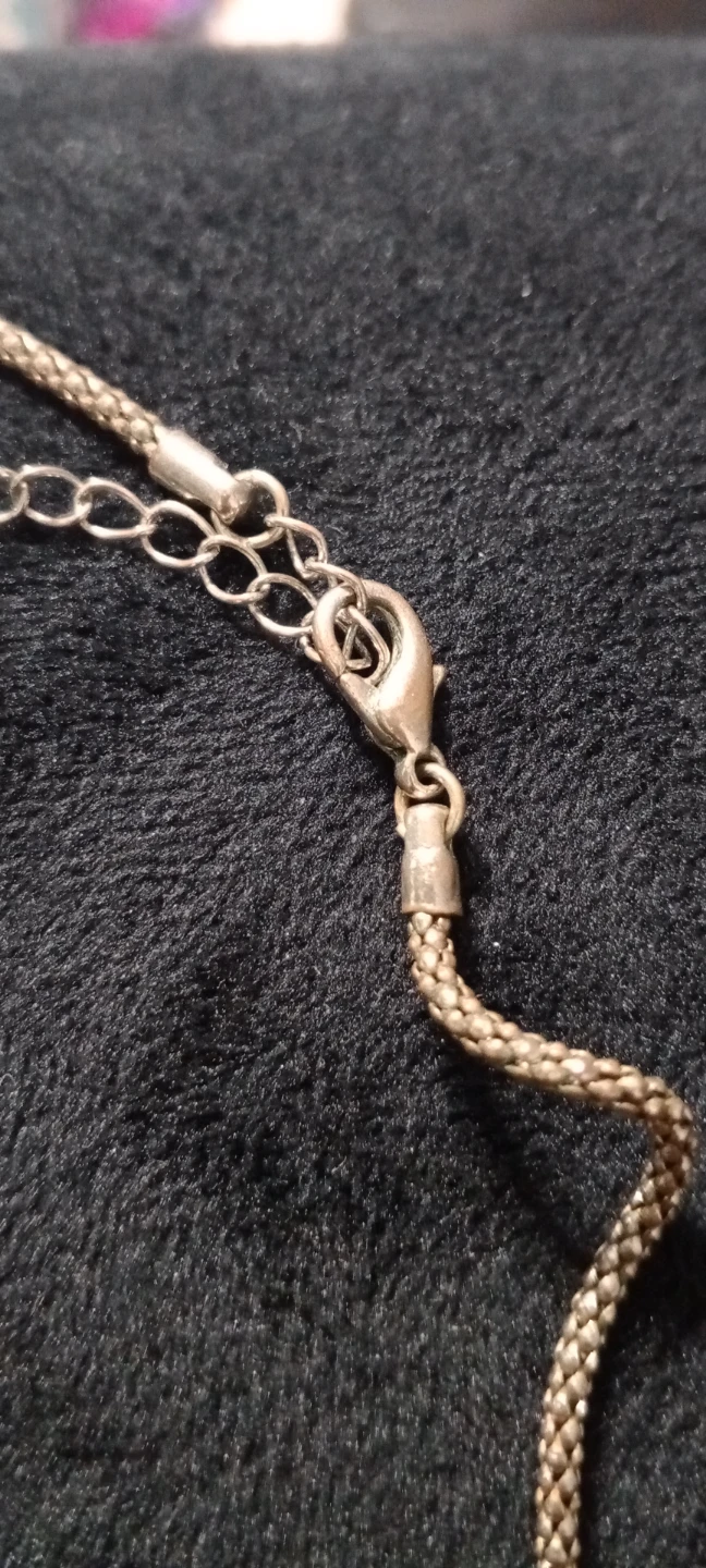 Vintage 🔥 Silver Tone Chain Necklace with Extender - photo 2
