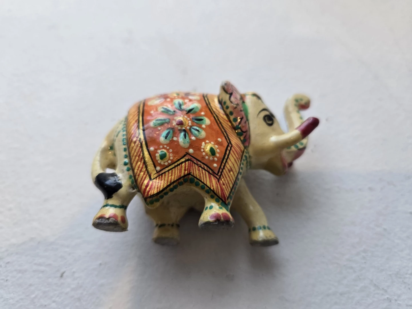 Hand-Painted Decorative Elephant Figurine