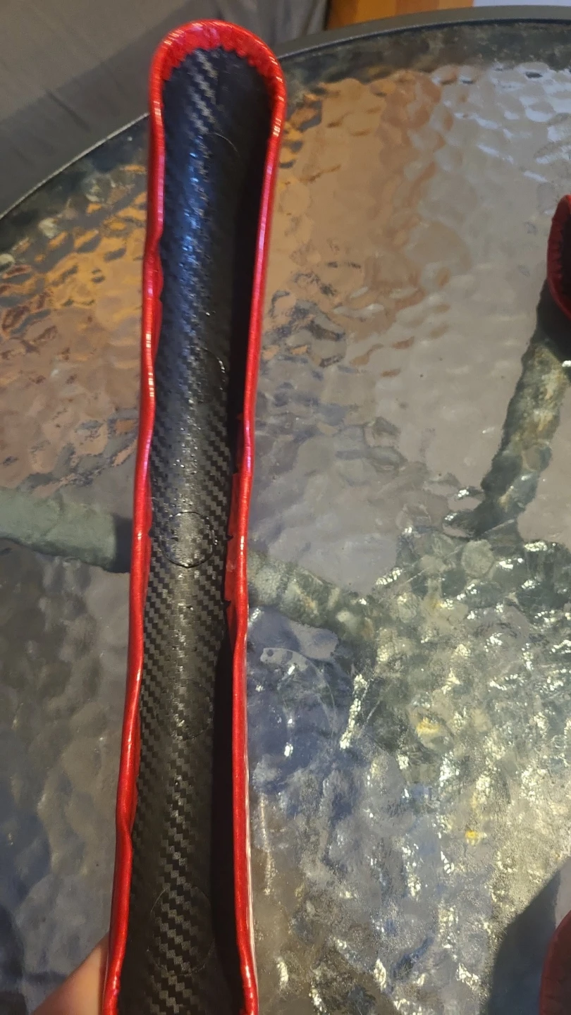 Red Carbon Fiber Steering Wheel Covers - photo 2