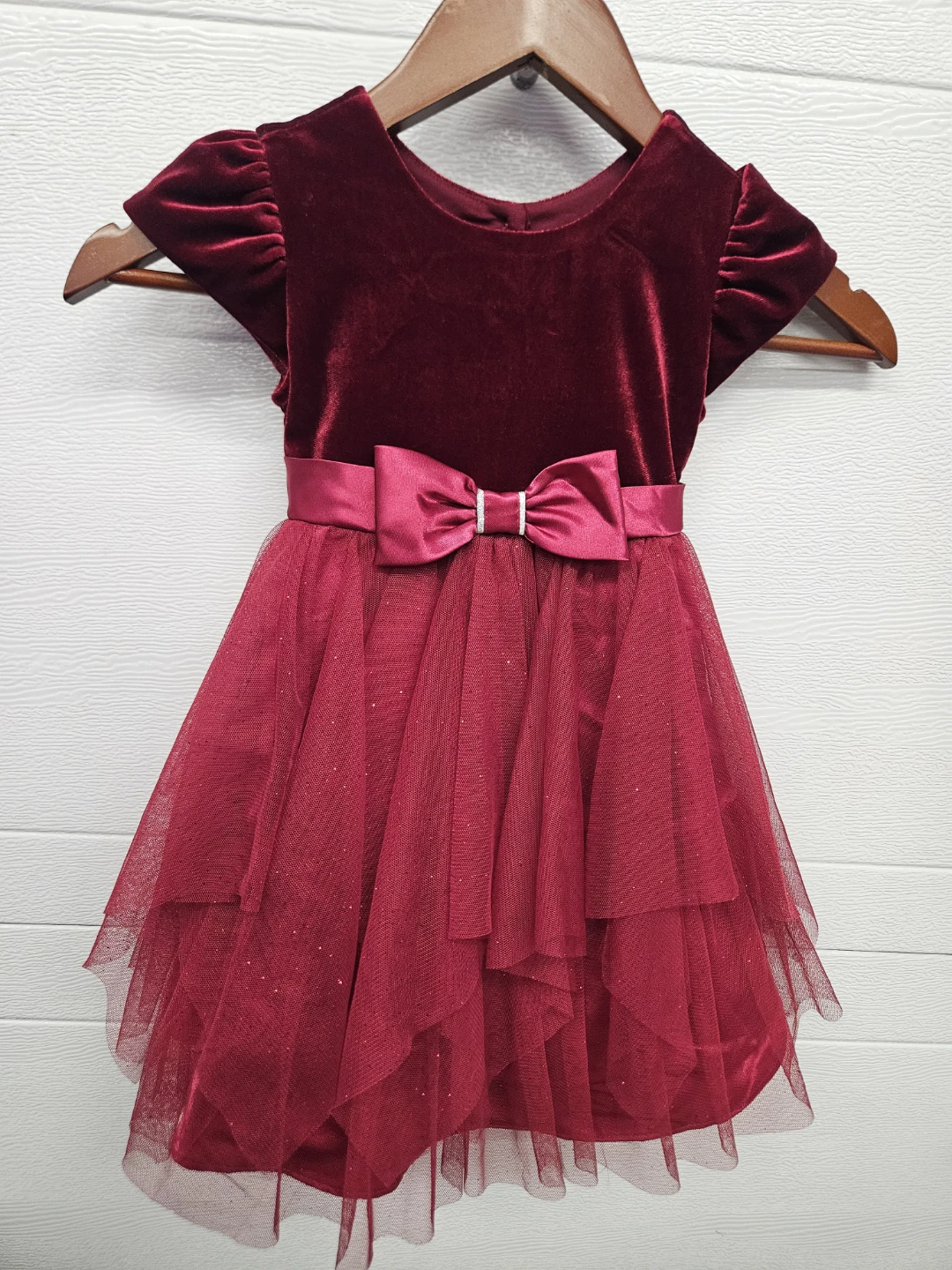 Jona Michelle Girls Velvet & Tulle Dress Size 3 - photo 2