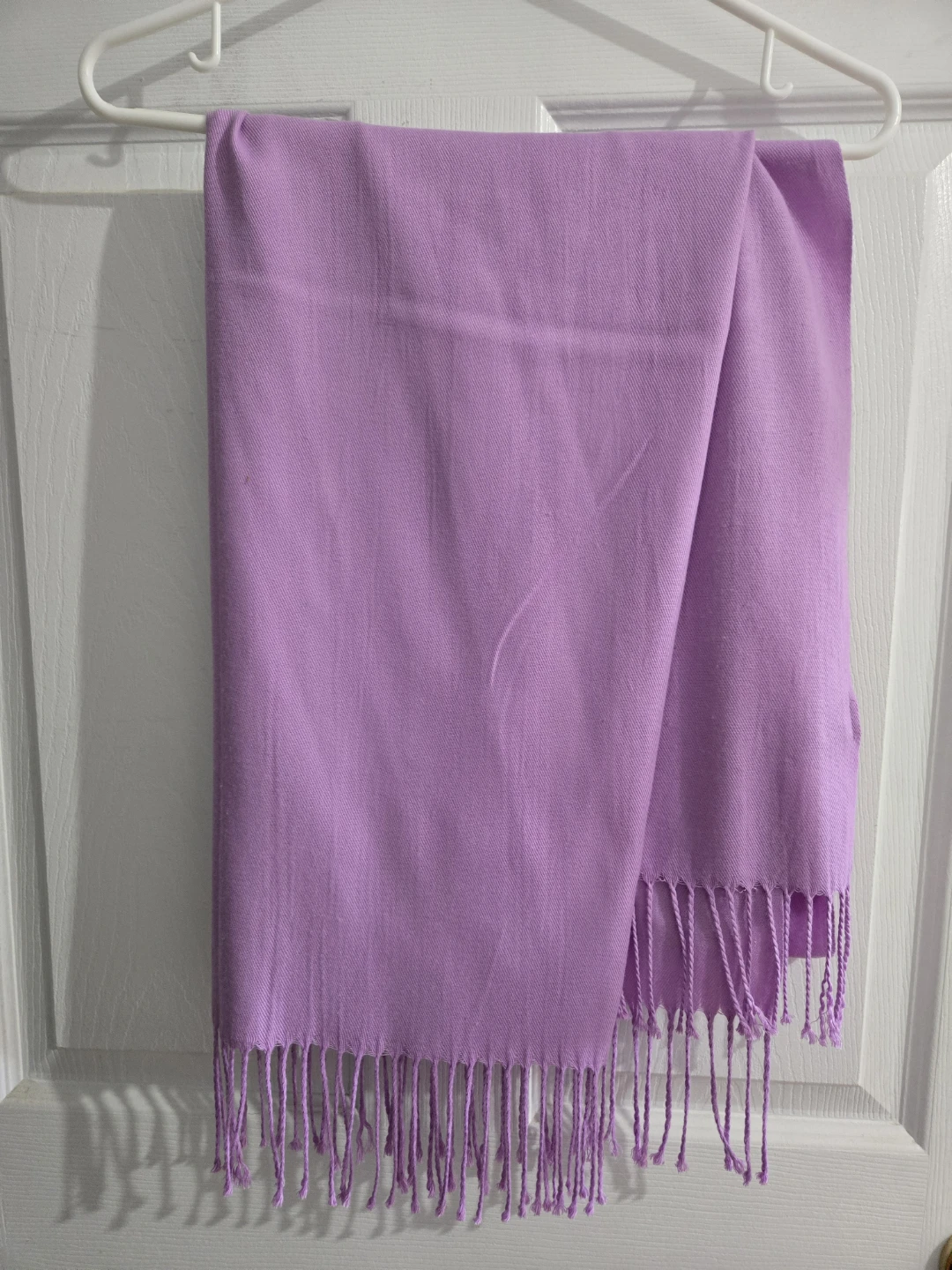 Lavender Scarf - 90% Polyester, 10% Cotton