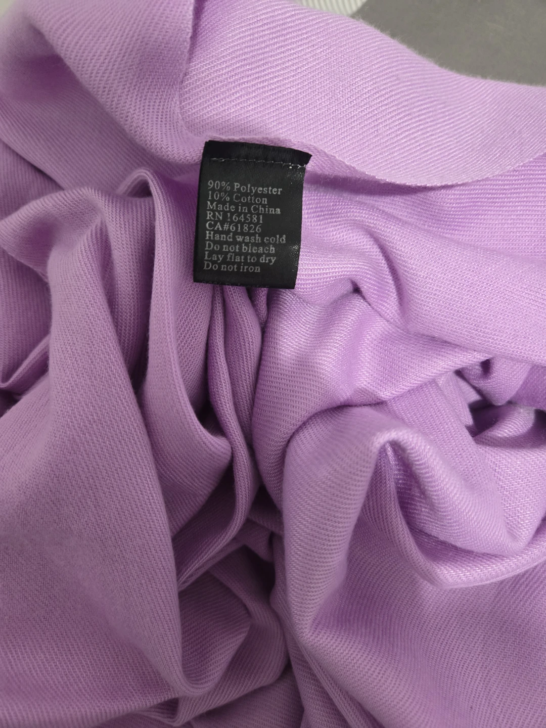 Lavender Scarf - 90% Polyester, 10% Cotton - photo 2
