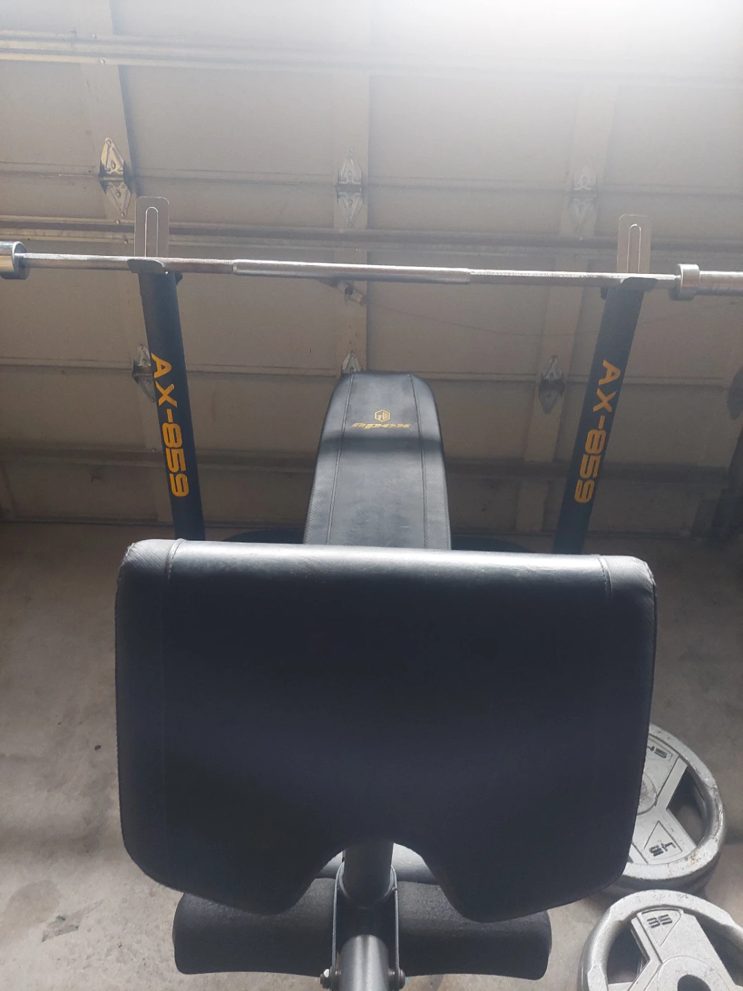 Olympic Home Gym Equipment with 310lbs of weights  !!!!! - photo 3