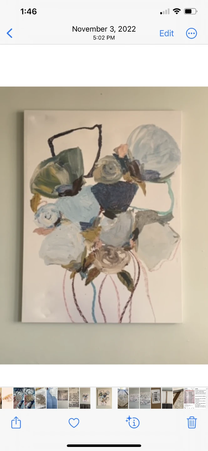 Abstract Floral Canvas Wall Art