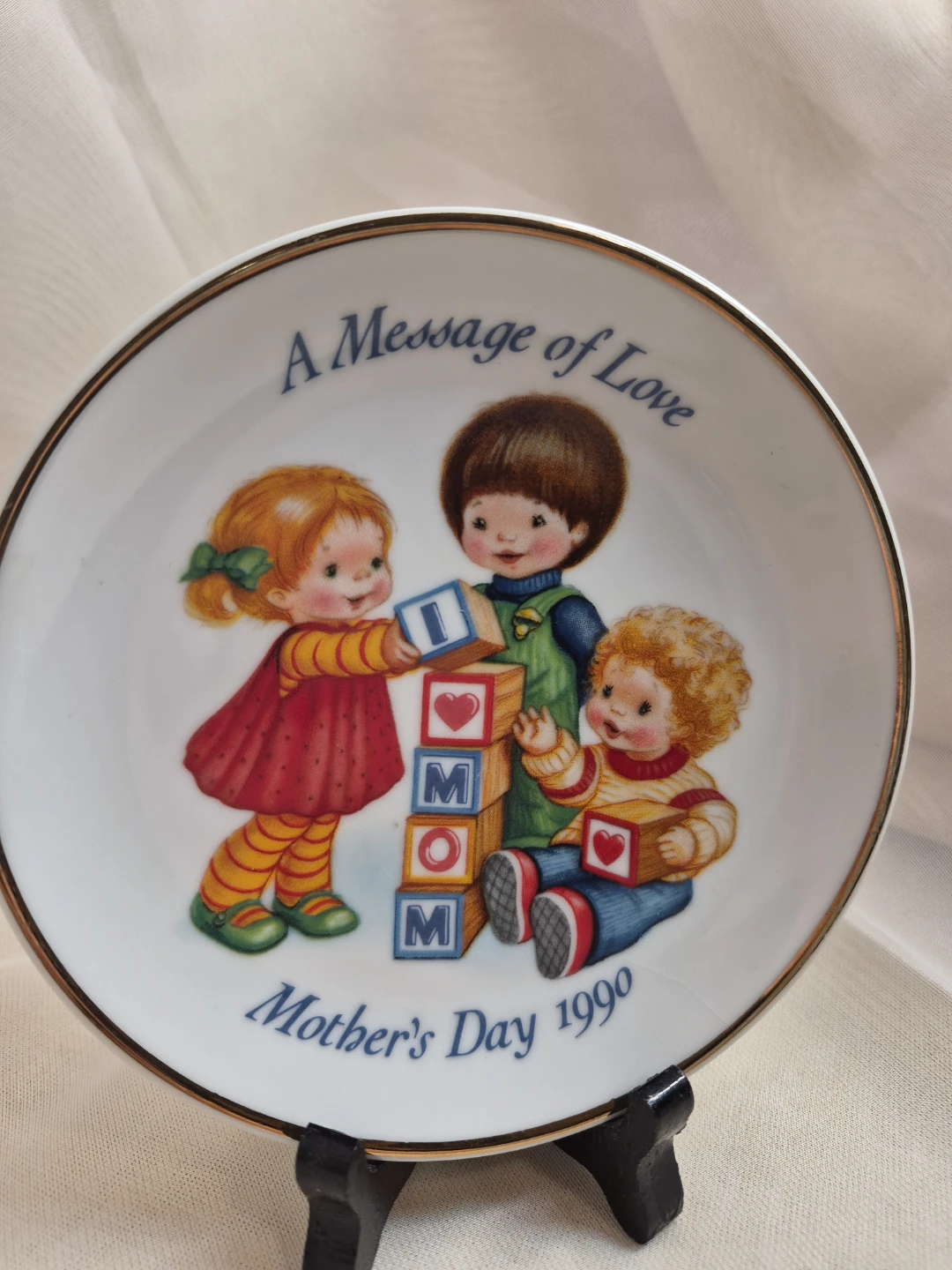 Avon 1990 Message of Love Mothers Day Decorative Porcelain Plate - photo 2