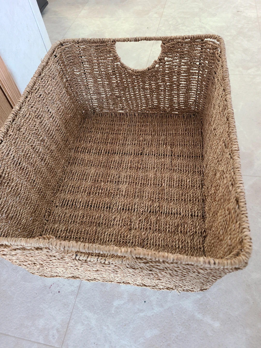 Woven Storage Basket with Handles - photo 2
