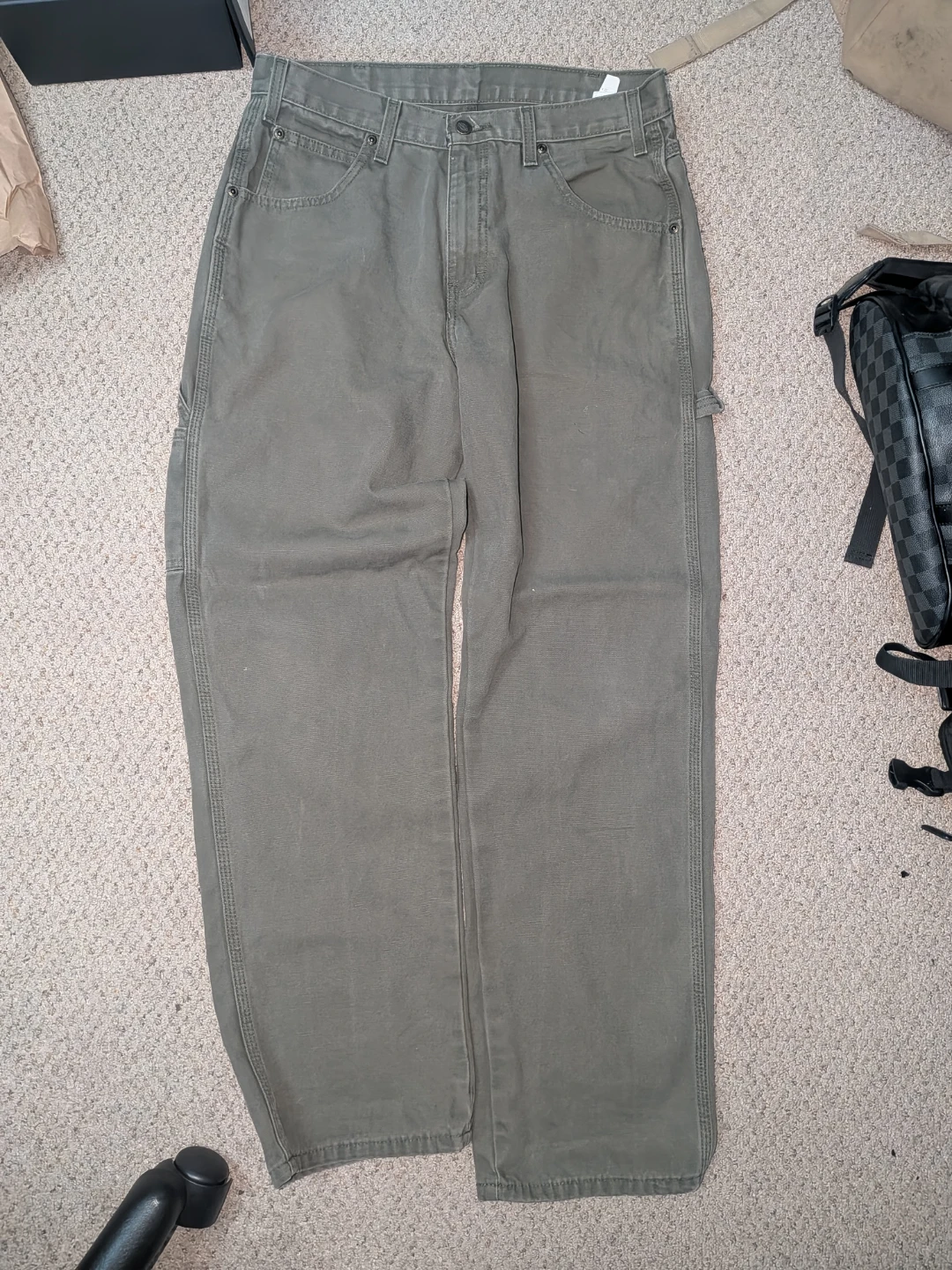 Dickies Work Pants Khaki Green 32x32