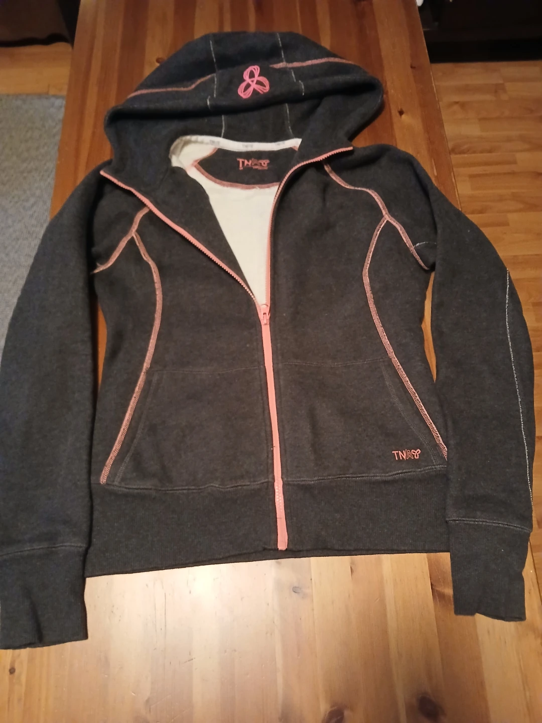 TNA Hoodie - Charcoal Grey, Size M