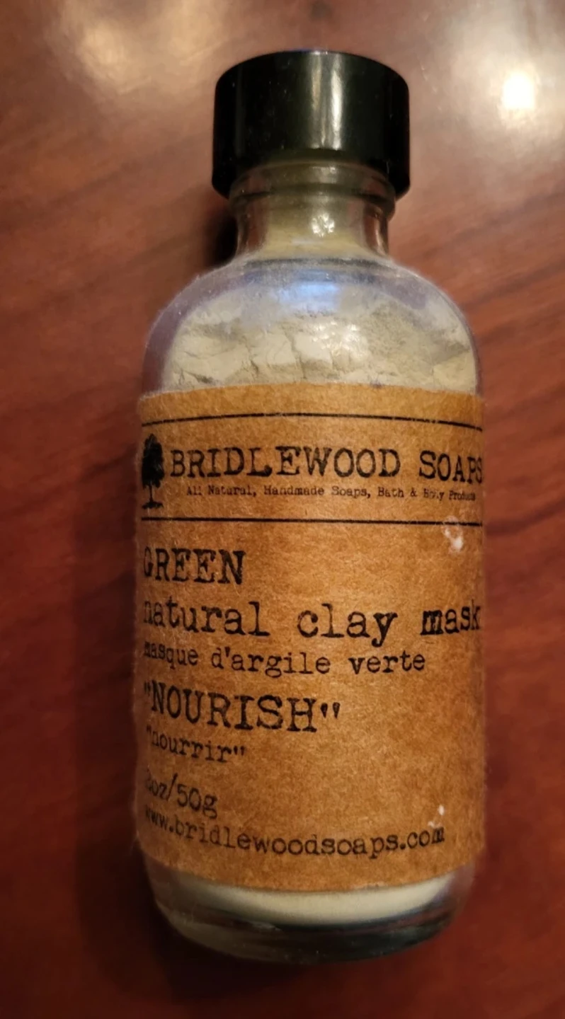 New Bridlewood Soaps Green Natural Clay Mask "Nourish"