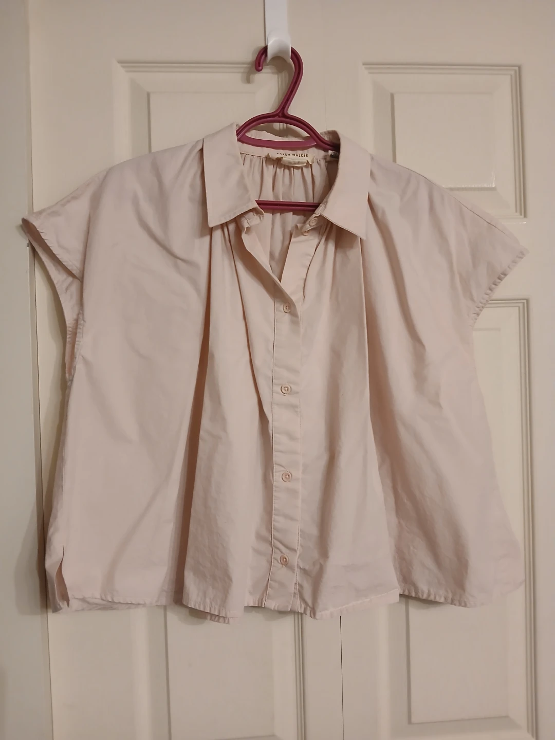 KAREN WALKER light pink sleeveless blouse, size 6