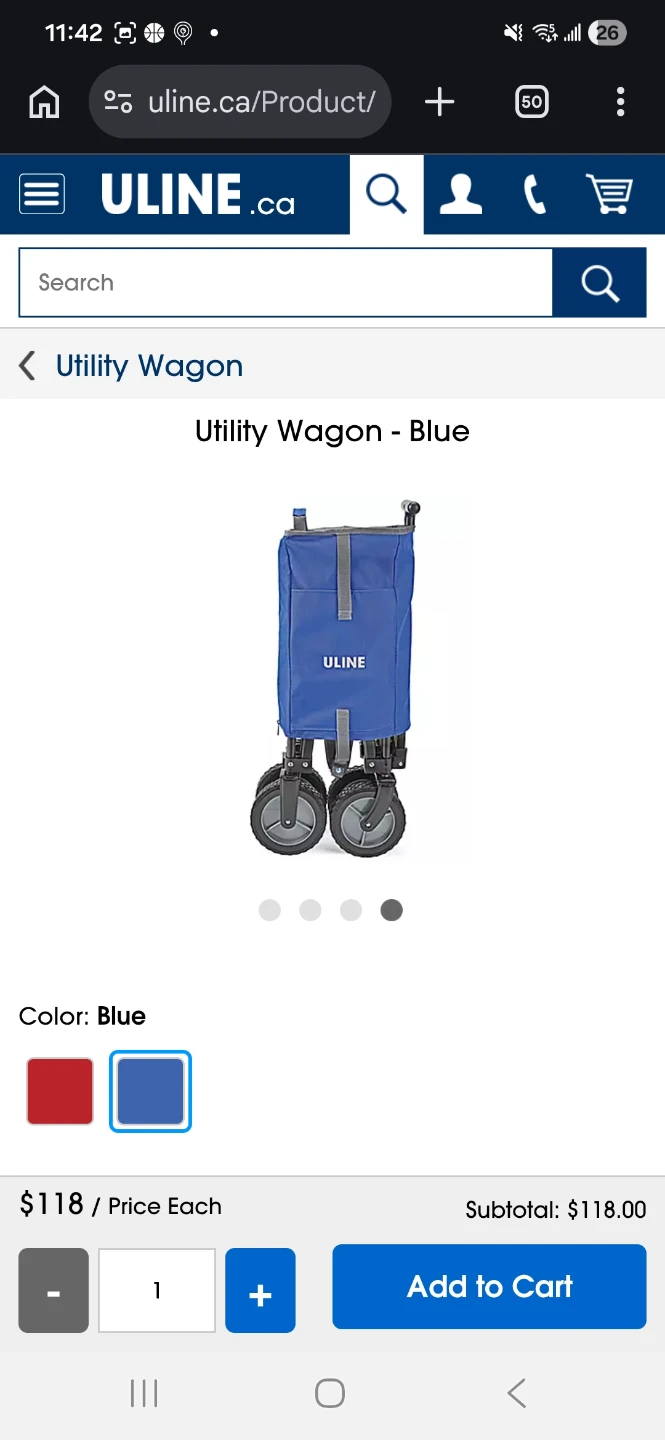 Uline Blue Utility Wagon - photo 3