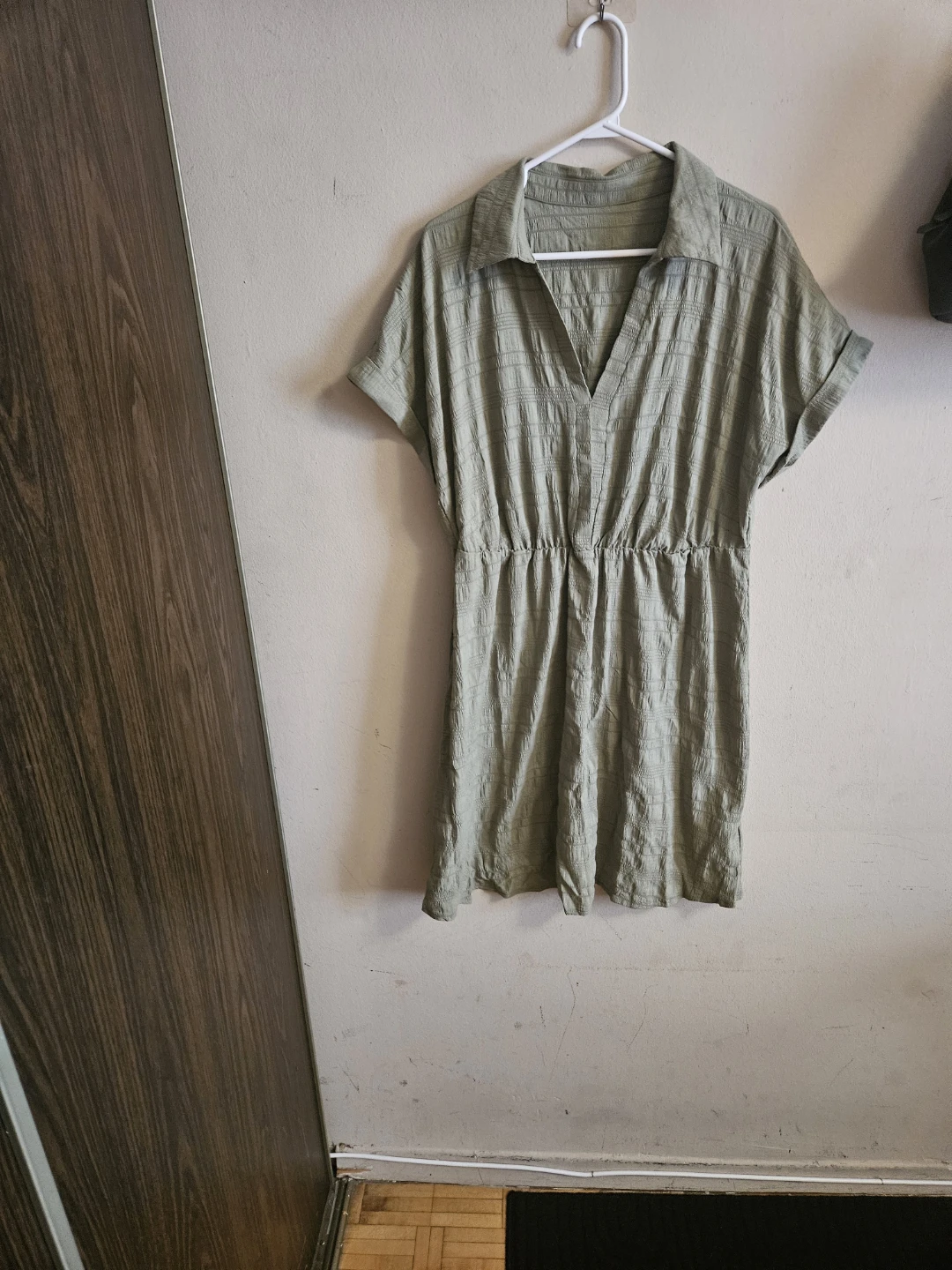Green Textured Mini Dress - photo 2