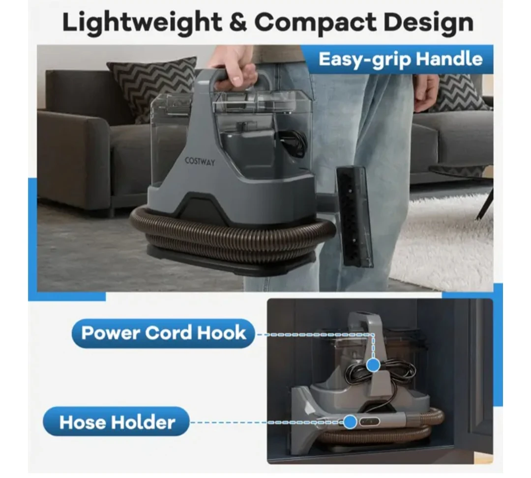 Costway 600W Upholstery Cleaner Machine - photo 3